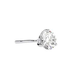 1 Carat Lab Grown Diamond Martini Stud Earrings In 14K White Gold