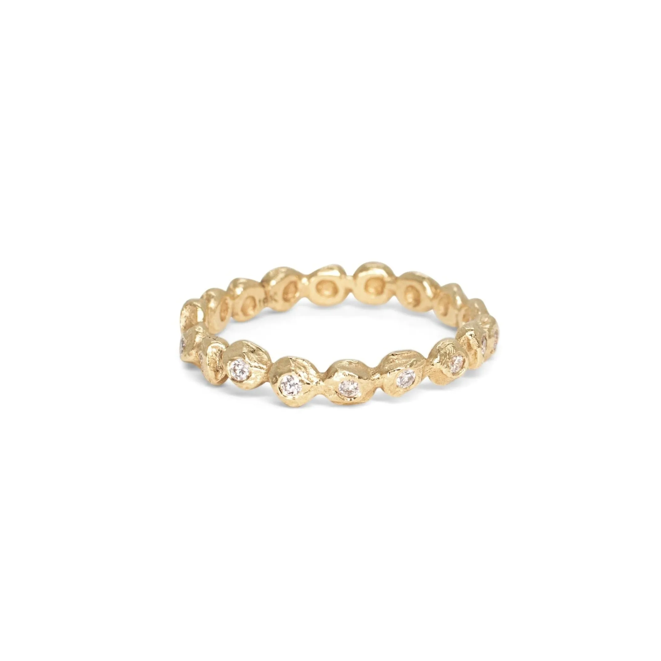 18K Diamond Dot Eternity Band