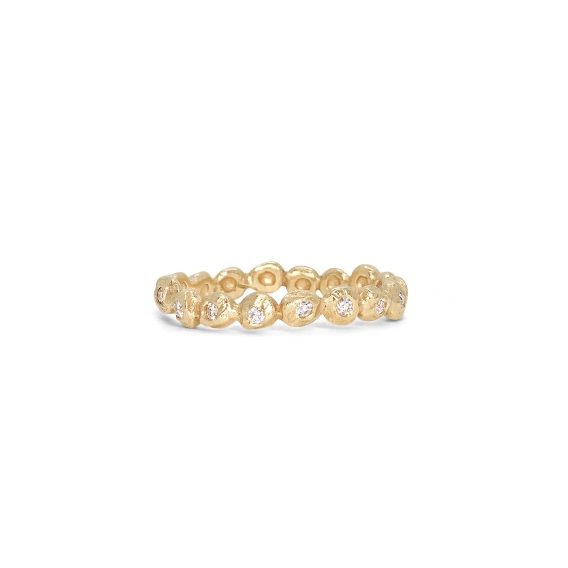 18K Diamond Dot Eternity Band