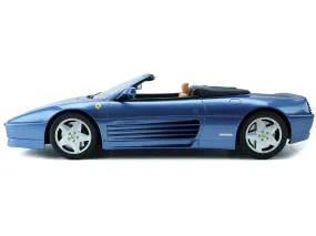 1993 Ferrari 348 Spider Tour de France Blue Metallic 1/18 Model Car by GT Spirit