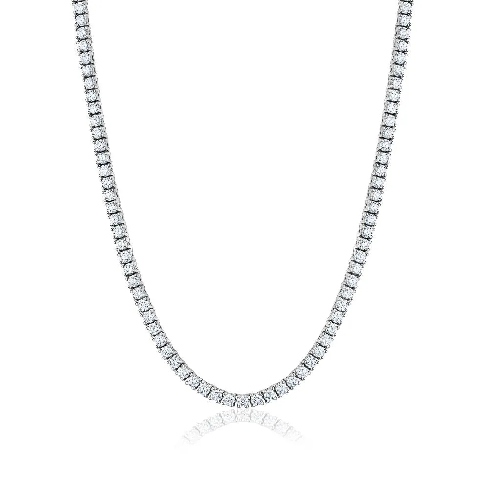 4 Prong Diamond Eternity Necklace (6.29ctw)