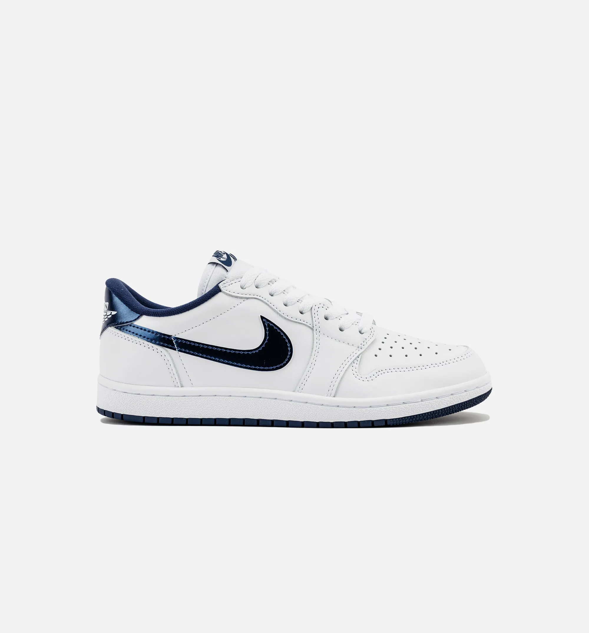 Air Jordan 1 Retro Low '85 Mens Lifestyle Shoe - Summit White/Navy/White