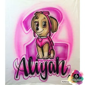 Airbrush Paw Patrol-Skye Shirt Design