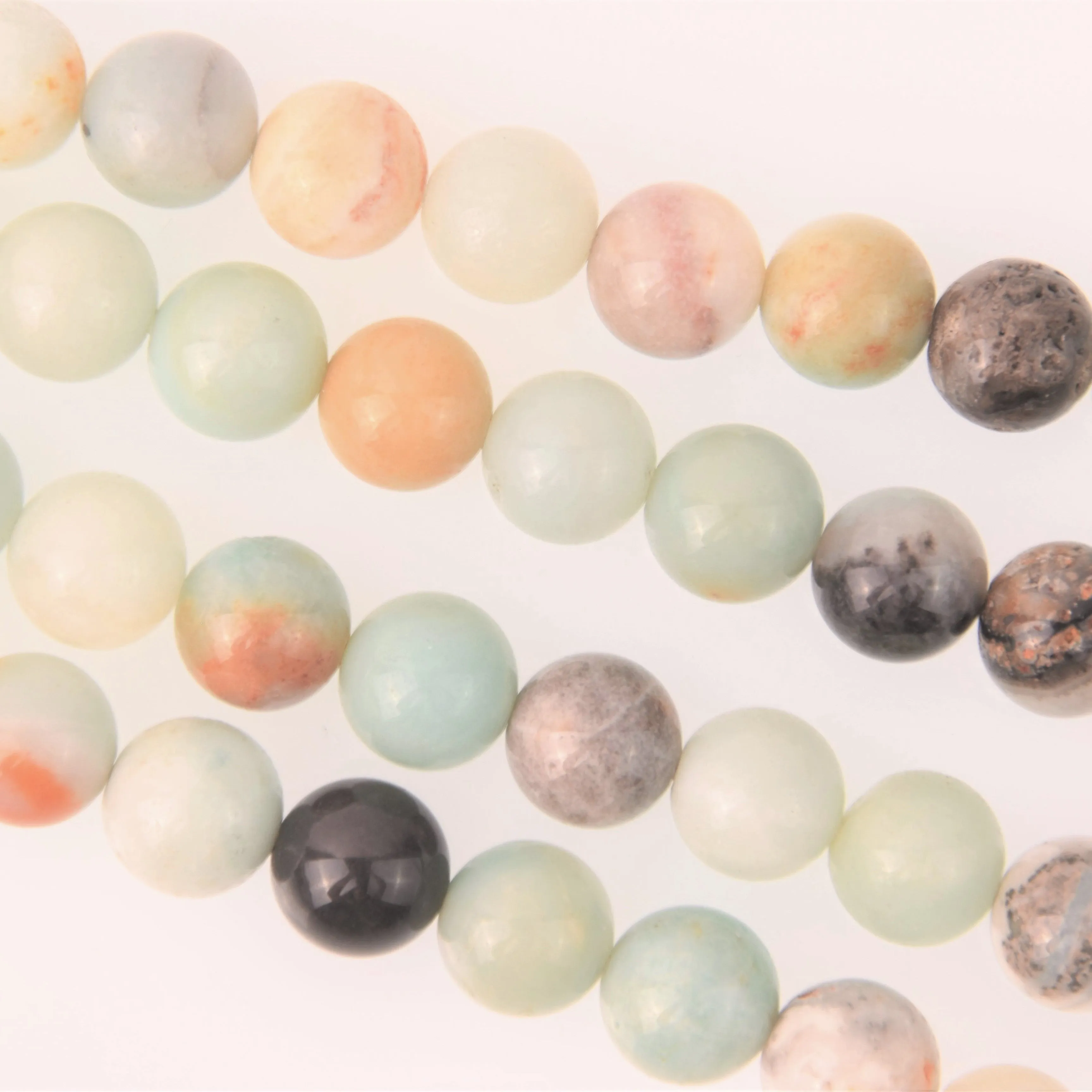 Amazonite Half Strand, 10mm Round Gemstone Beads, 8 long gem0851