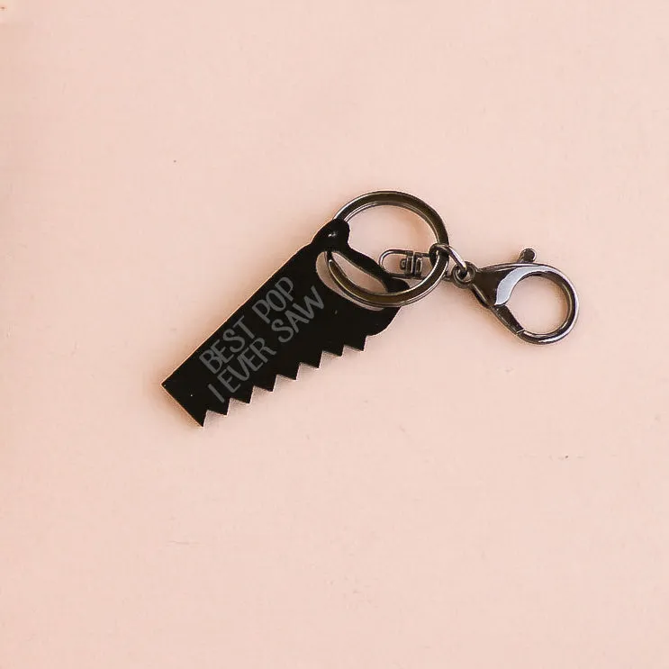 Black Acrylic Keyring - Best... I Ever Saw