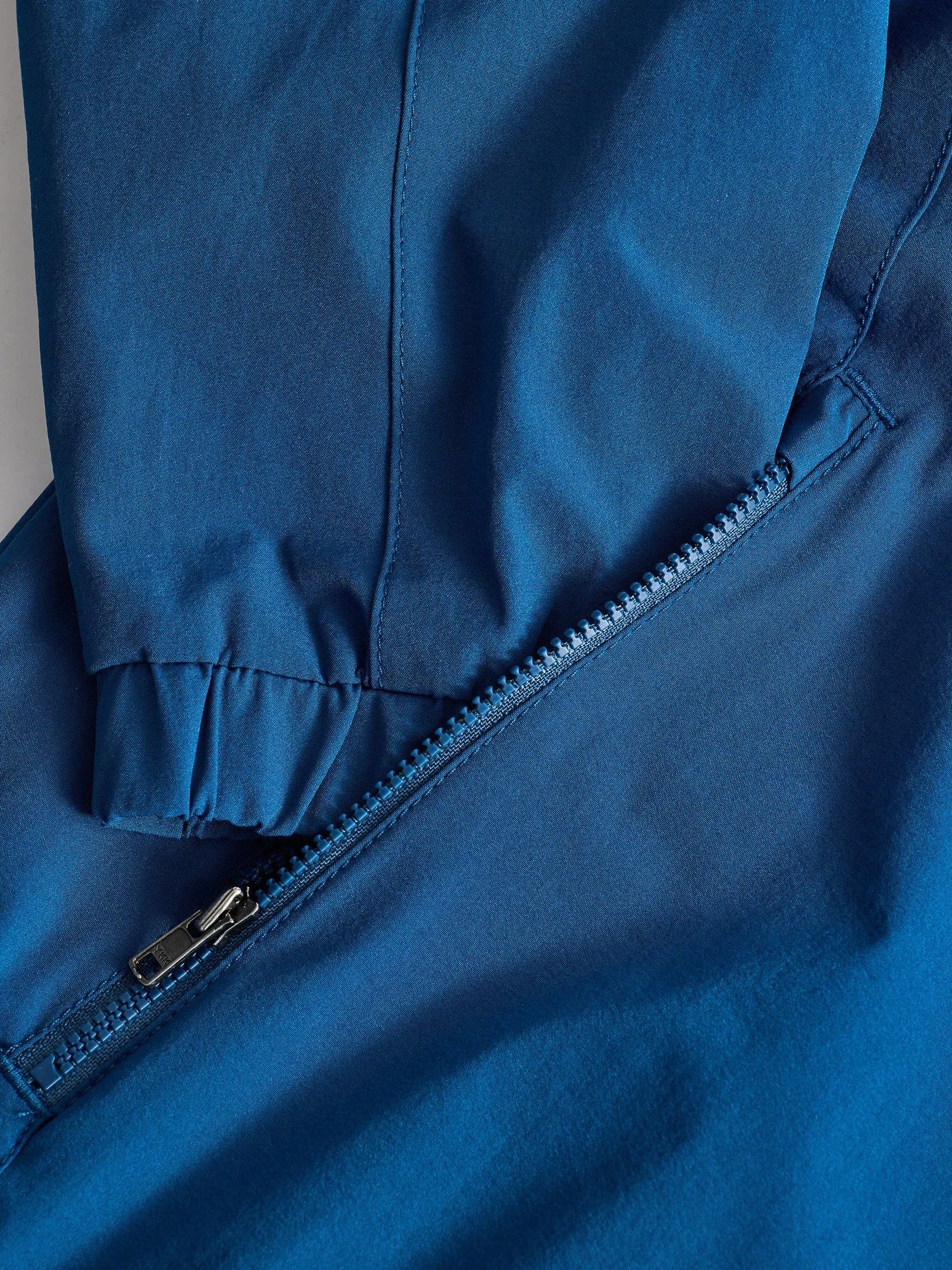 Blue 4-Way Stretch Hooded Jacket