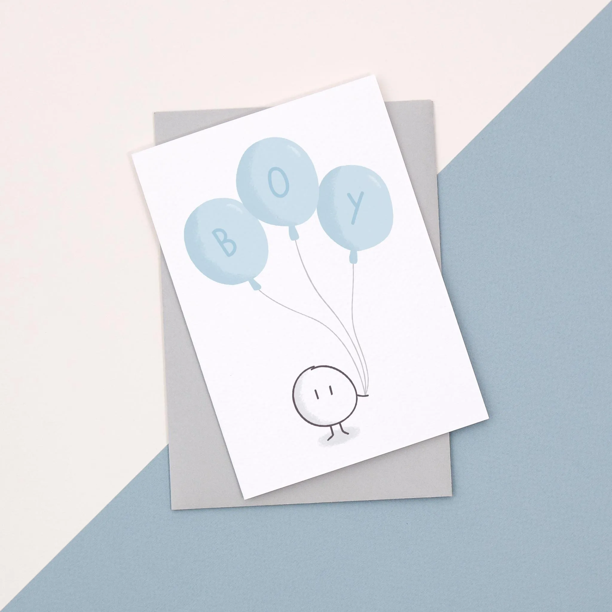 Blue Balloon Card