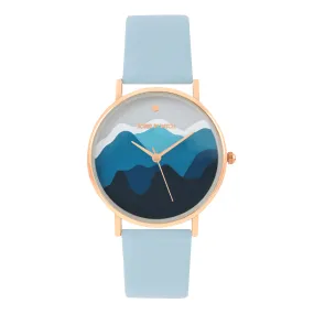 Blue Valley PU Strap Watch