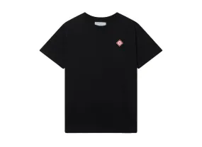 CASABLANCA Diamond Logo Patch T-Shirt Black