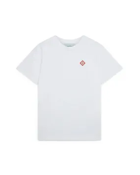 CASABLANCA Diamond Logo Patch T-Shirt White