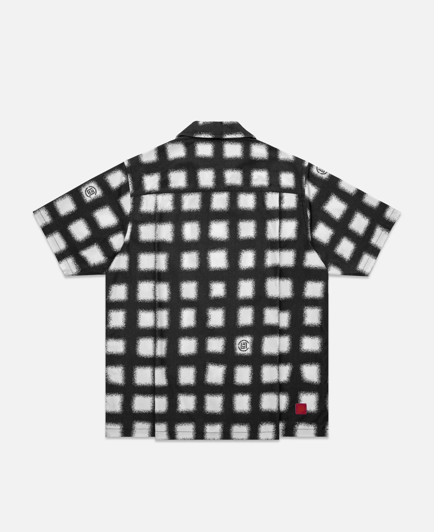 Checked All Print S/S Shirt (White)