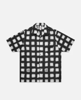 Checked All Print S/S Shirt (White)