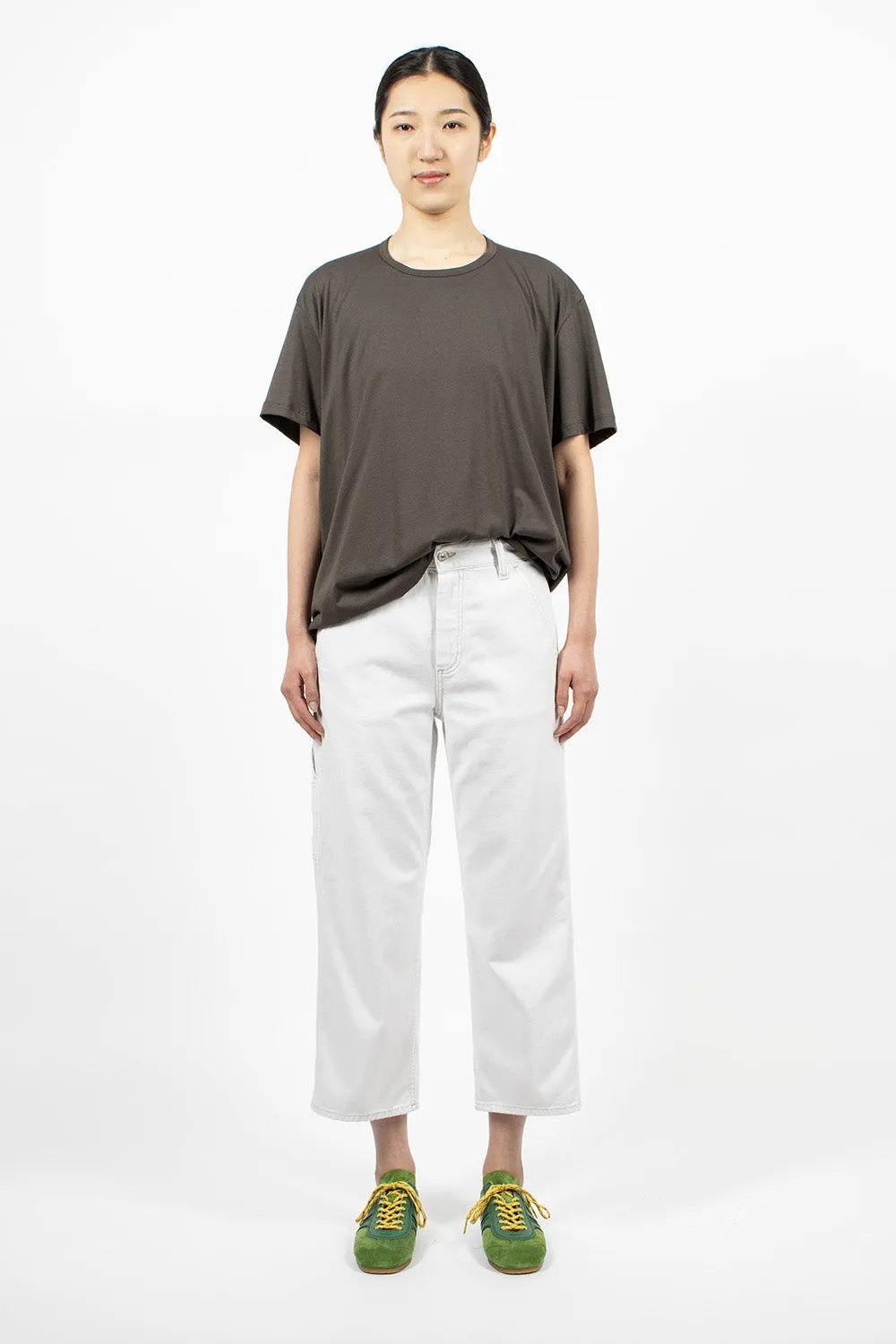 Circle Neck T-Shirt Washed Bark