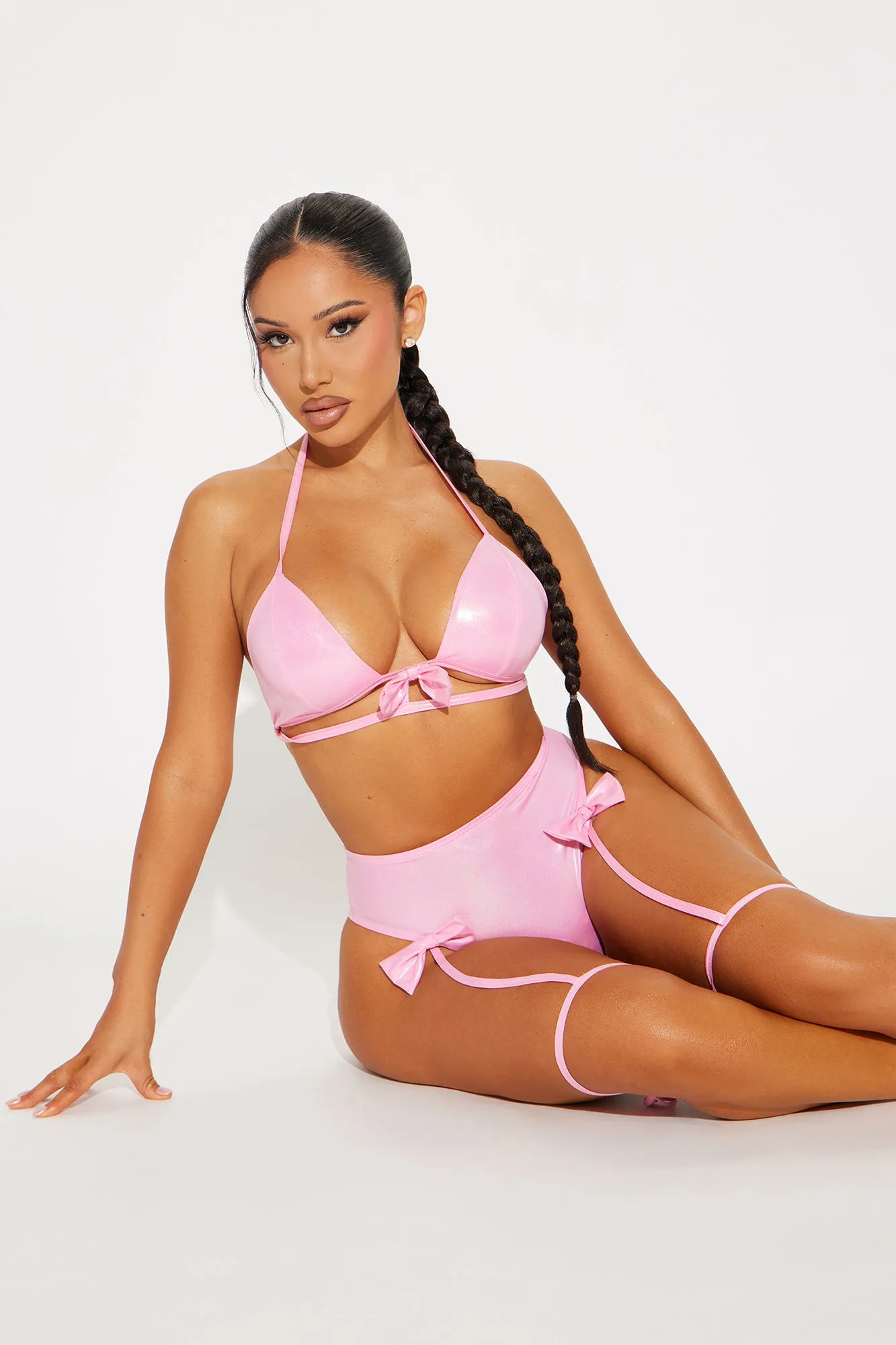 Festival Cutie Holographic Dance Set - Pink