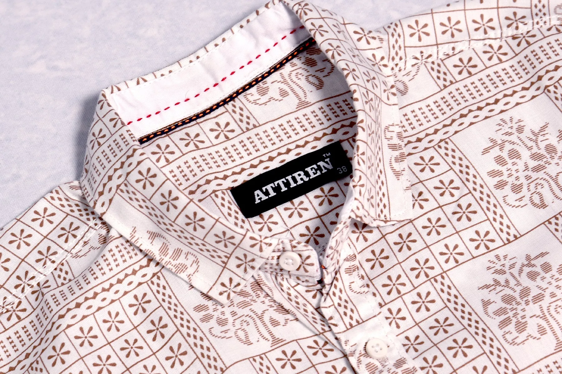 Geometric Printed Short Sleeve Shirt