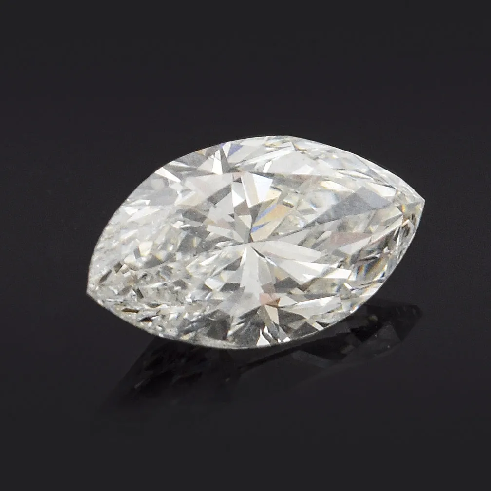 GIA Certified 0.89 Carat Round Brilliant I SI2 Diamond 8.93 x 4.95 x 3.34 mm