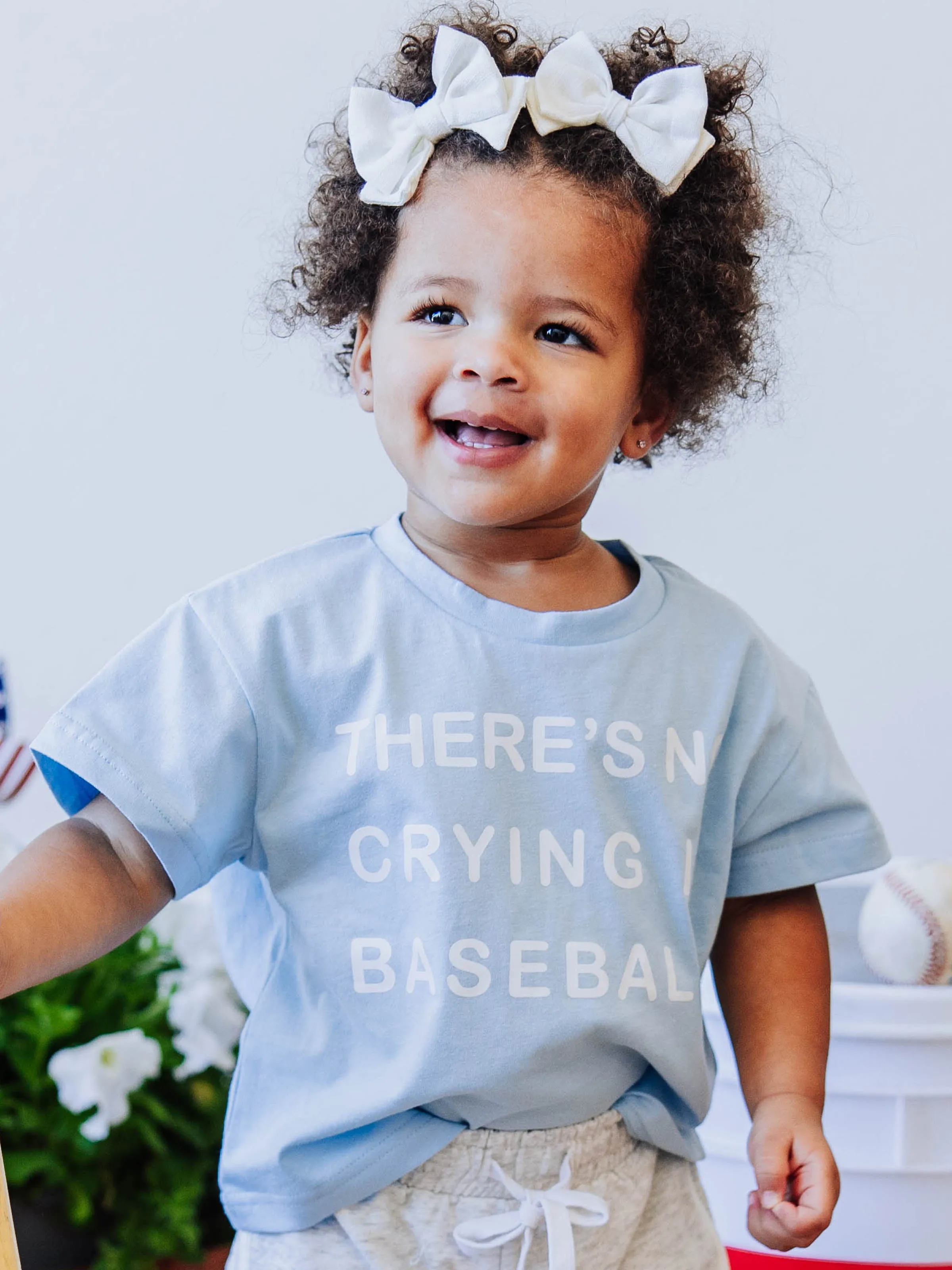 Graphic Tee - No Crying in Baseball Blue