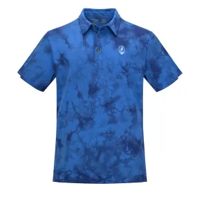 Grateful Dead | Cotton Polo | Blue Tie Dye with Stealie