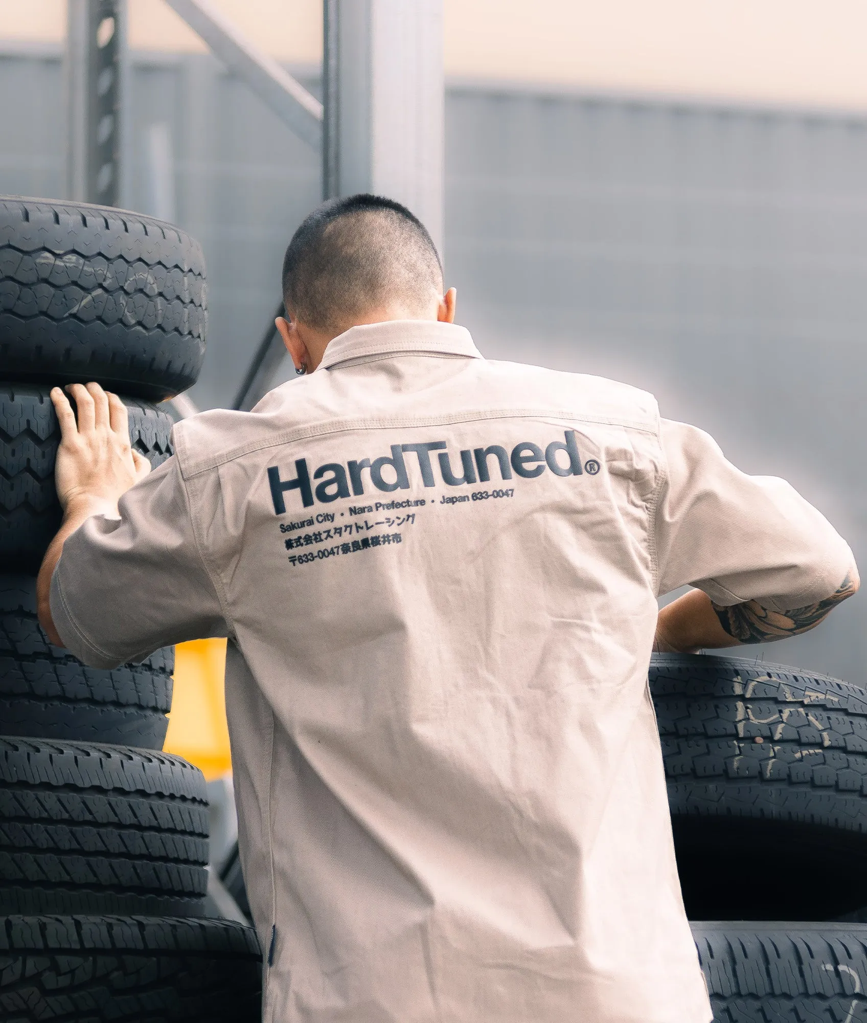 Hardtuned Short Sleeve Work Shirt - Tan