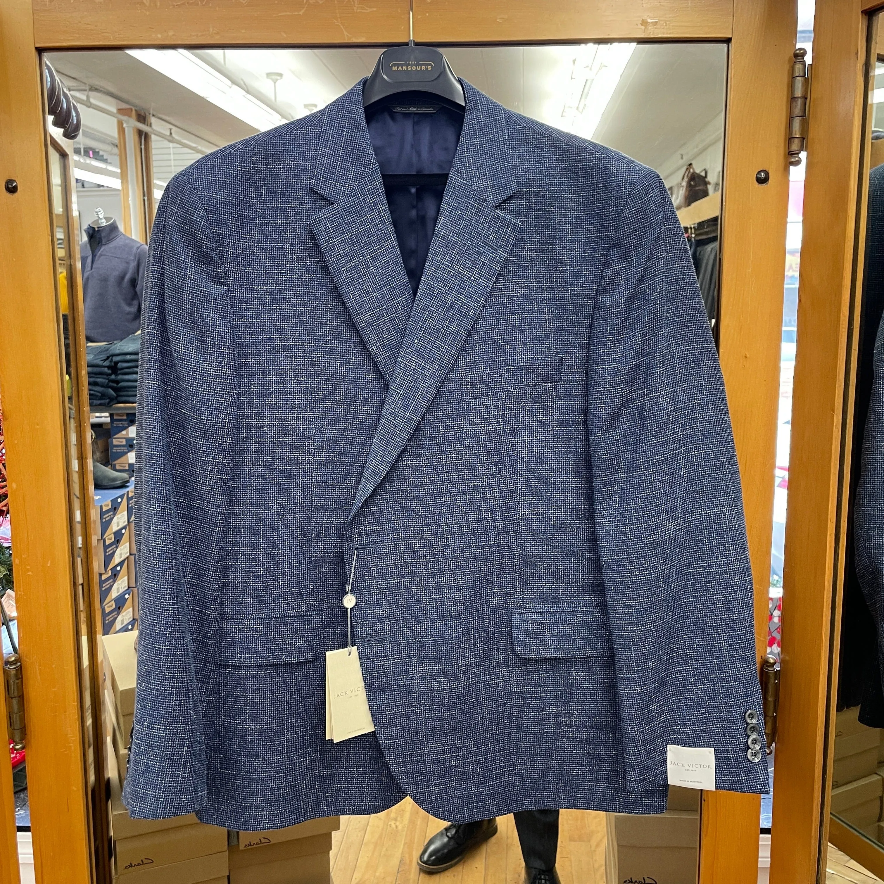 Jack Victor Navy Conway Sport Coat - 1221004