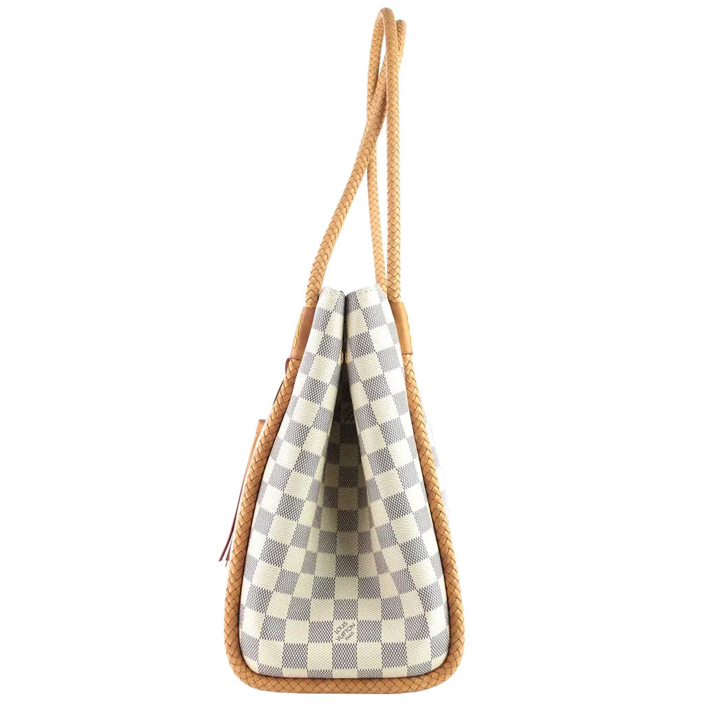 Louis Vuitton Propriano Damier Azur Canvas Tote Bag