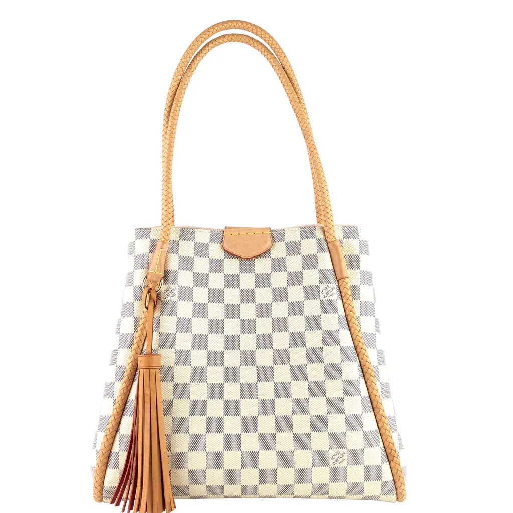 Louis Vuitton Propriano Damier Azur Canvas Tote Bag