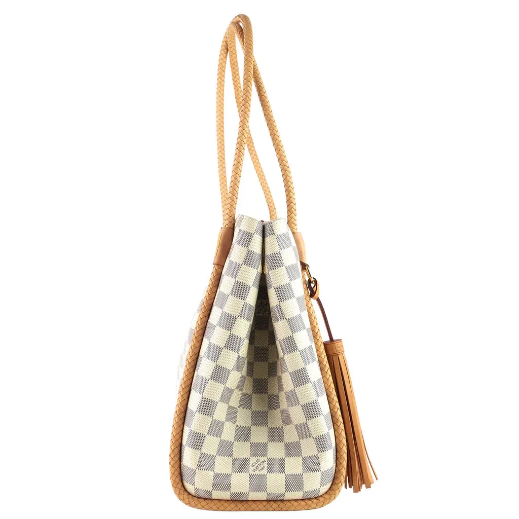 Louis Vuitton Propriano Damier Azur Canvas Tote Bag