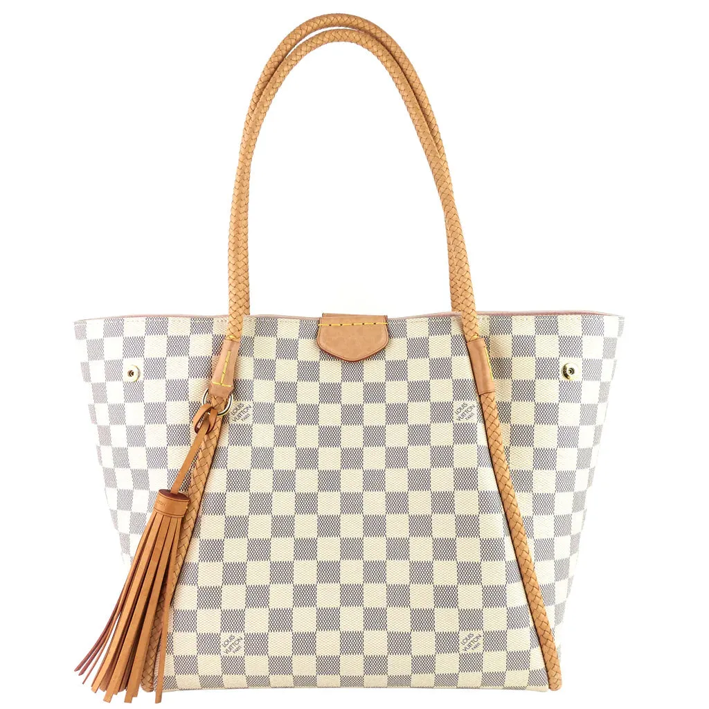 Louis Vuitton Propriano Damier Azur Canvas Tote Bag