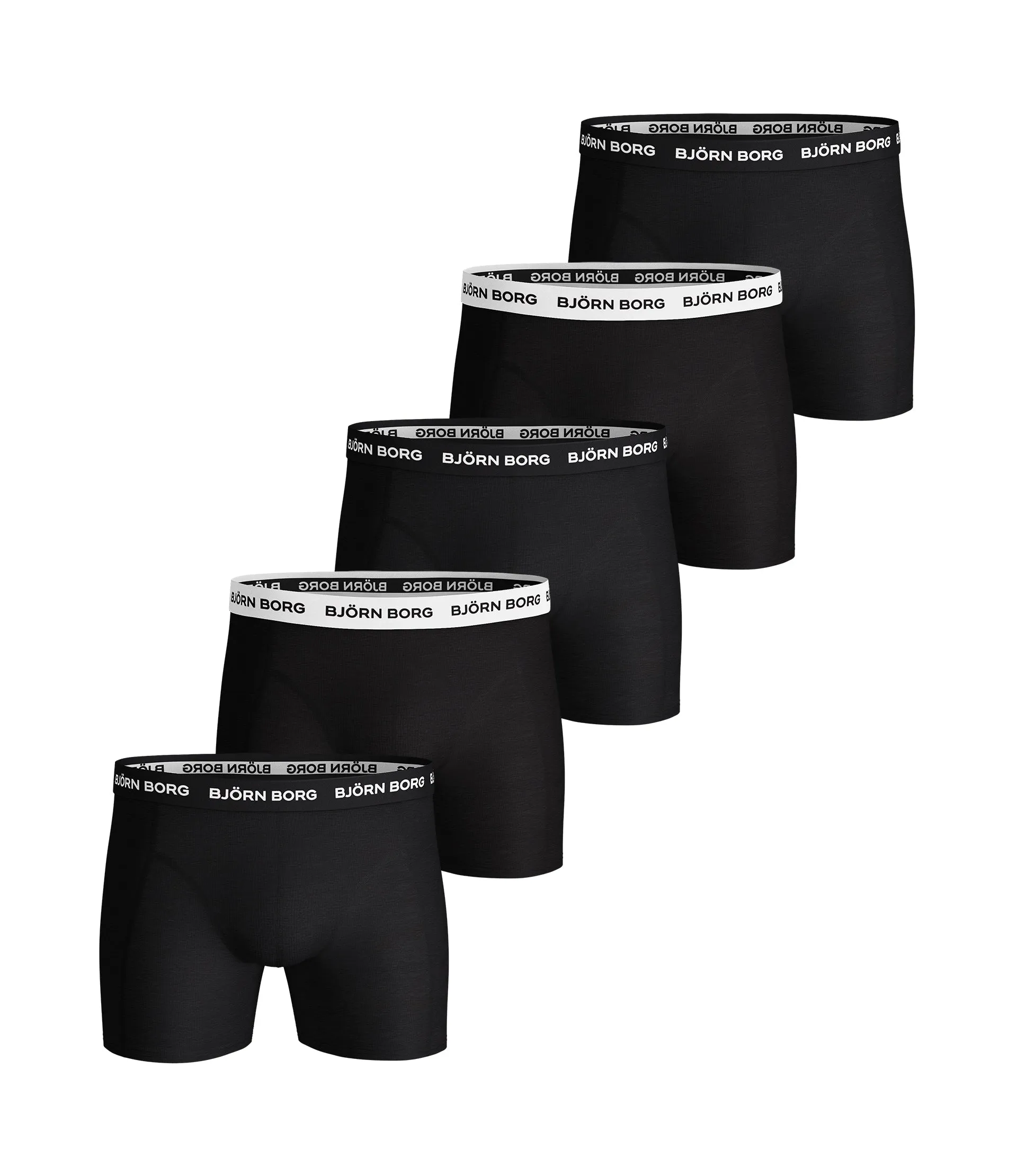 Mens Bjorn Borg For Him Cotton Stretch Boxer Shorts (5-Pack)