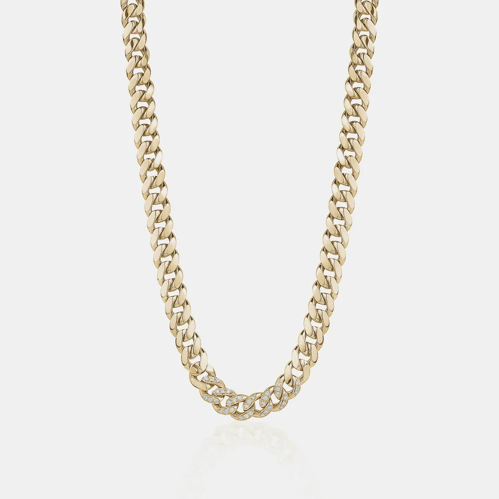 Miami Cuban Link Chain with Diamonds