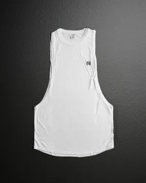 MOTO DISTRESSED BRO TANK - WHITE