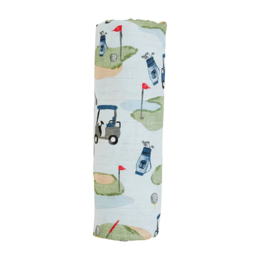 Mud Pie Golf Swaddle Blanket