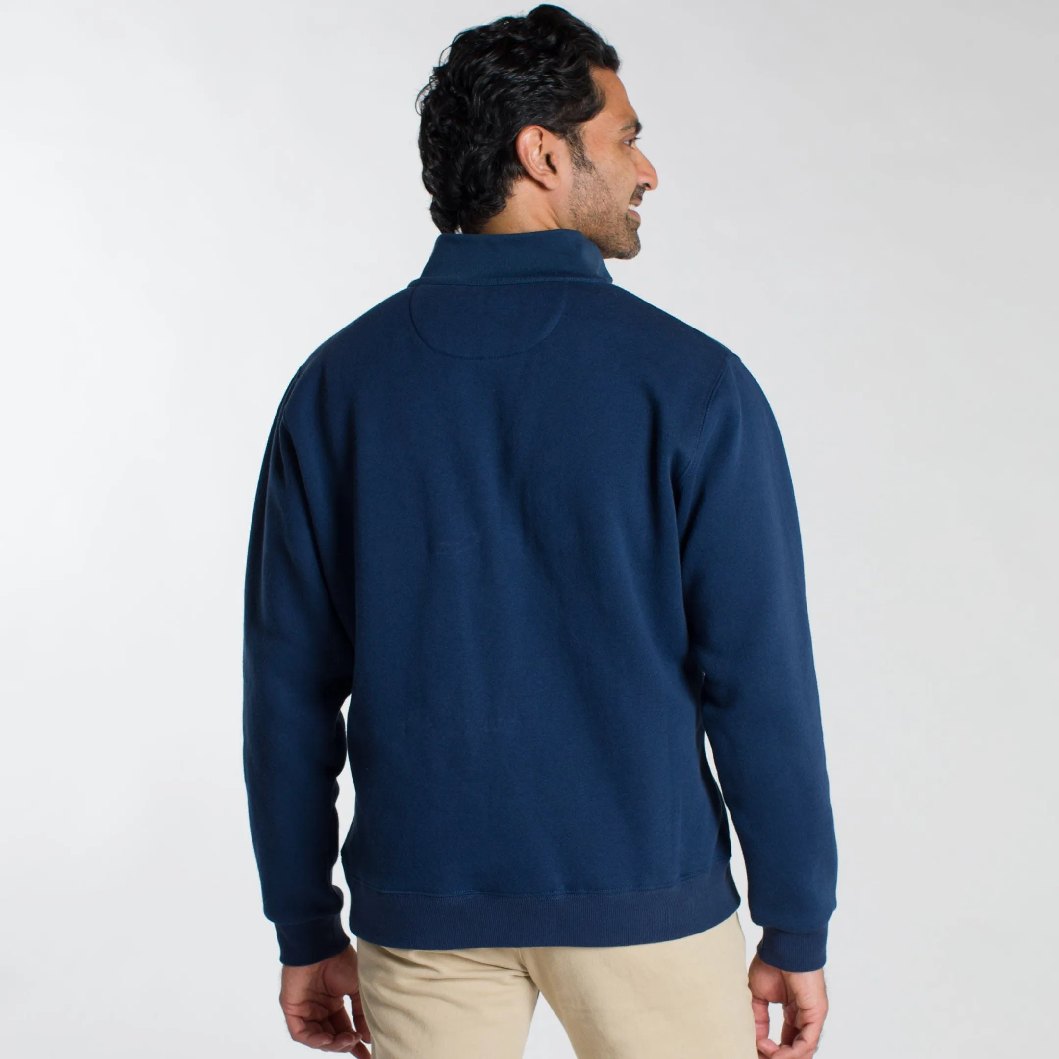 Navy Quarter-Zip Sweatshirt