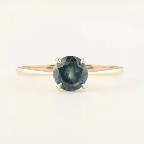 Nina Ring - 0.94ct Teal Blue Montana Sapphire (One of a kind)