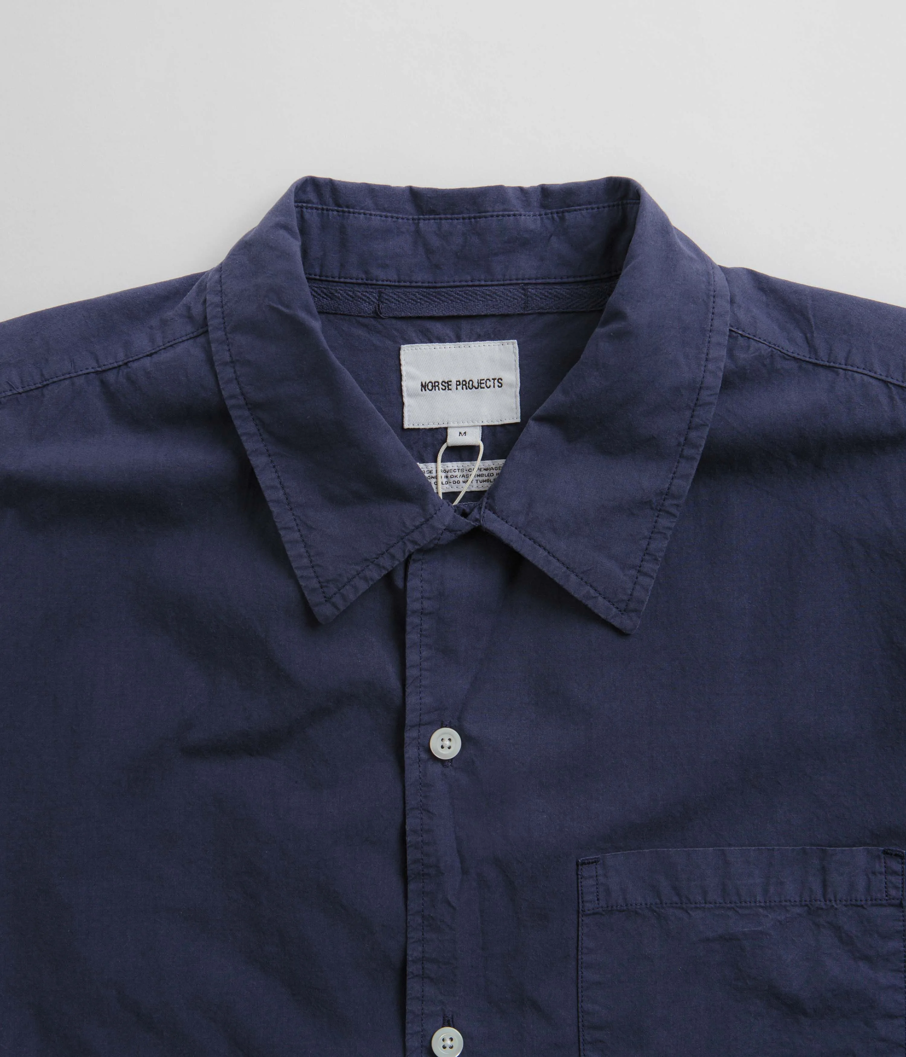 Norse Projects Carsten Tencel Shirt - Calcite Blue