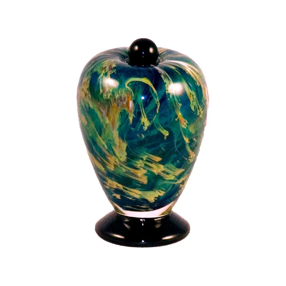 Nuvole Deco Handblown Glass Urn