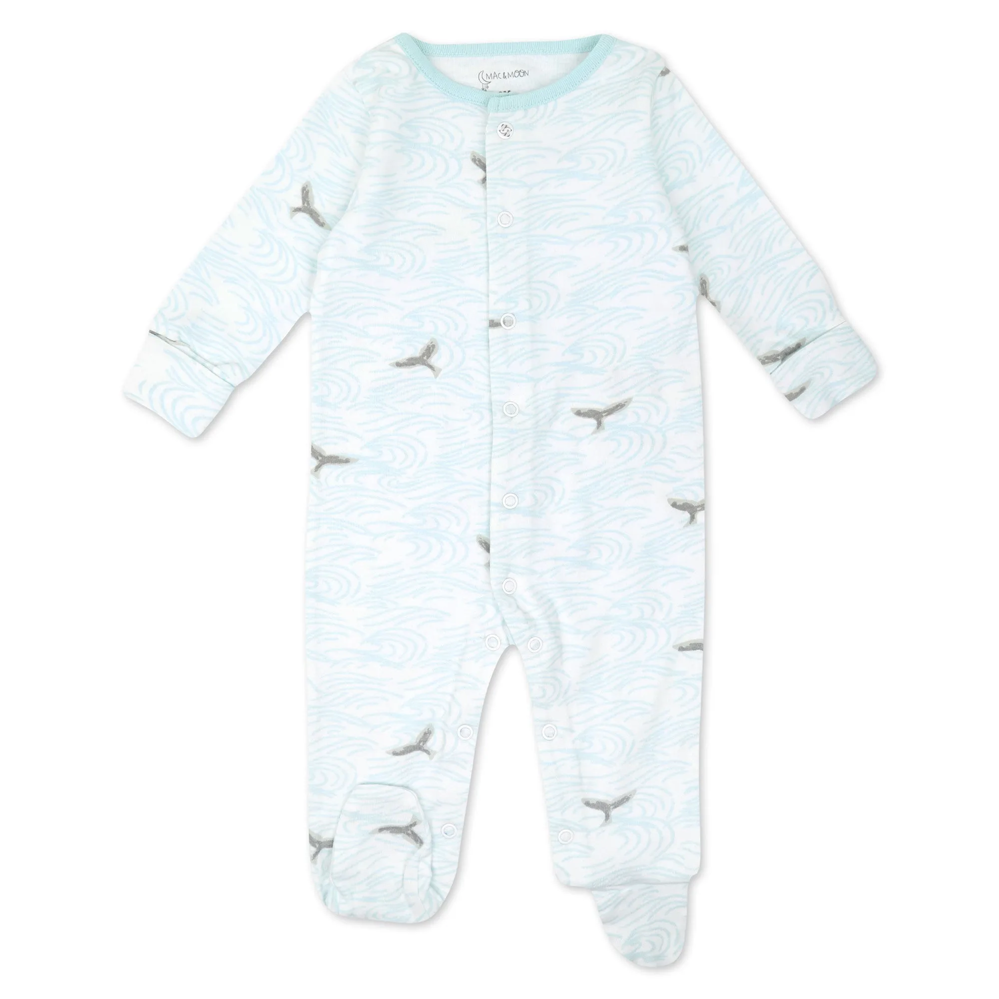 Organic Cotton 2-Pack Sleep & Play in Sweet Sea Life Print