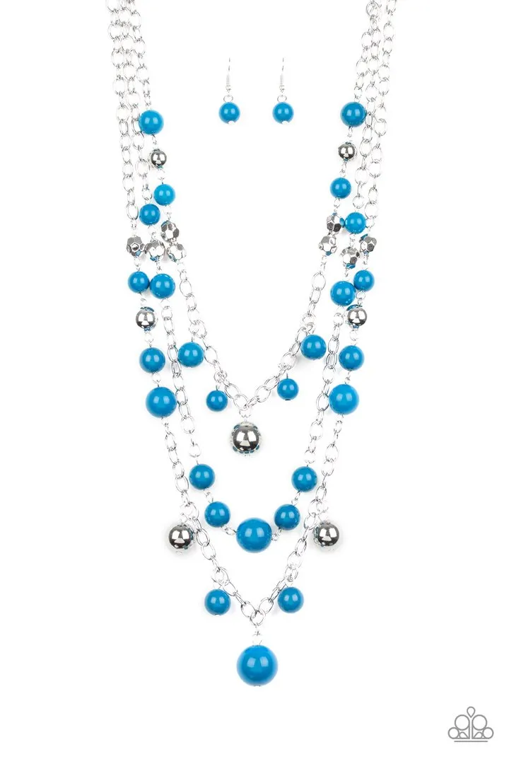 Paparazzi The Partygoer - Blue Necklace