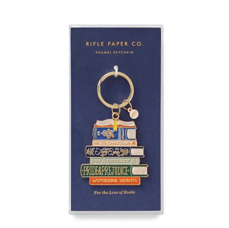 RIFLE PAPER CO. | Book Club Enamel Keychain