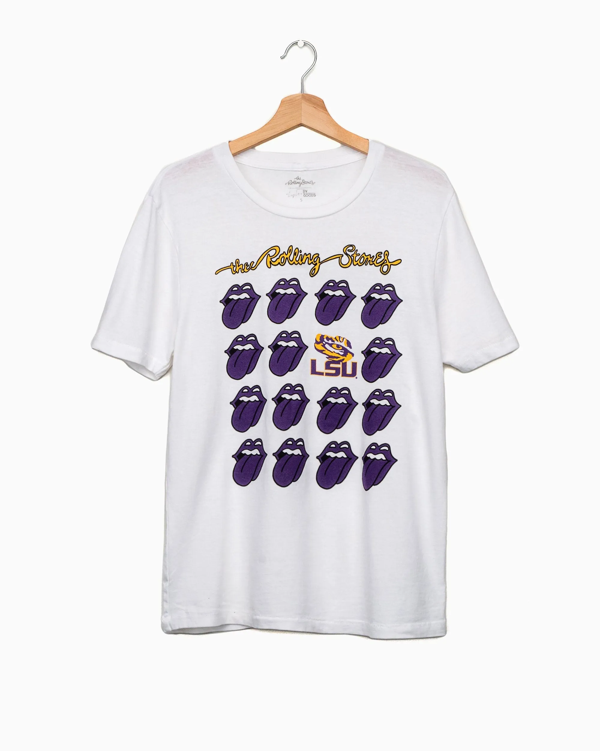 Rolling Stones LSU Multi Lick White Tee