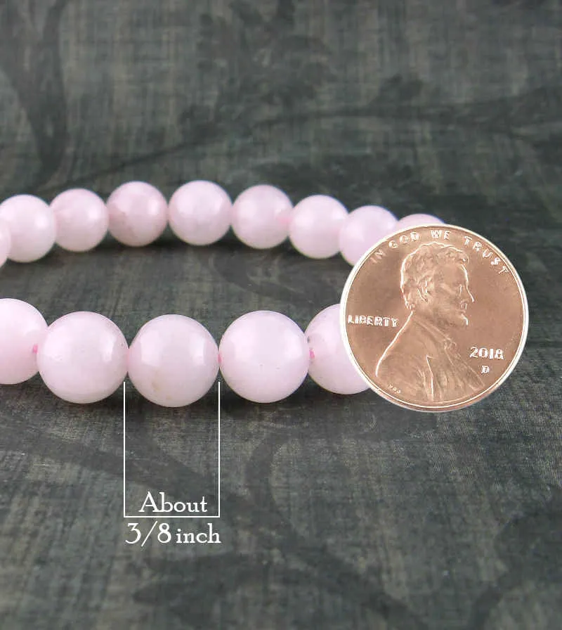 Rose Quartz Gemstone Beaded Stretch Bracelet