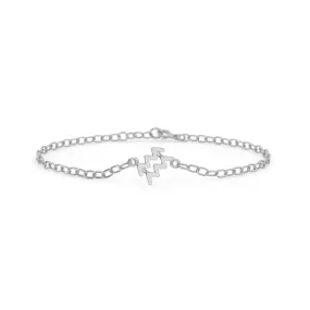 Silver Aquarius Zodiac Bracelet