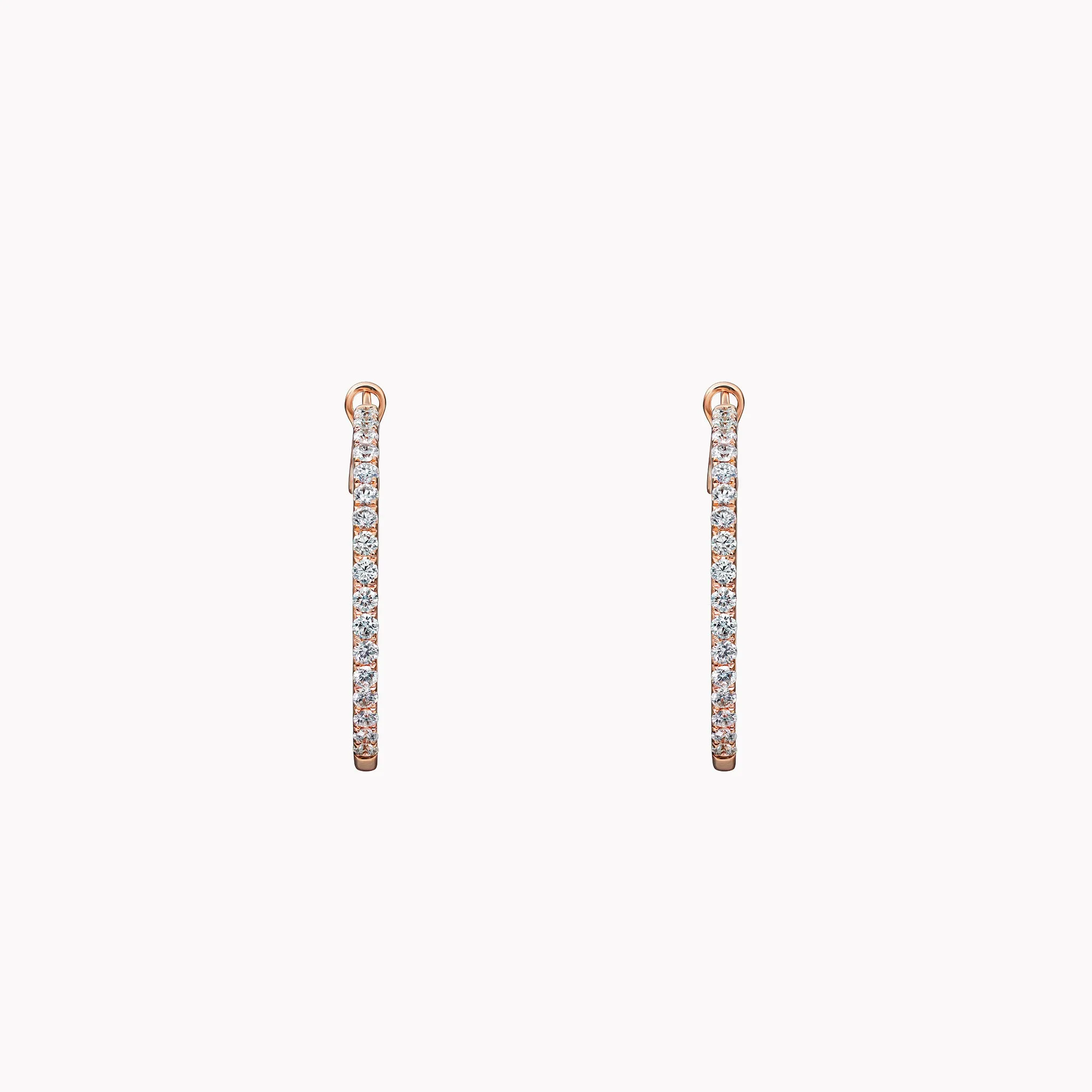 Small In & Out Diamond Hoops