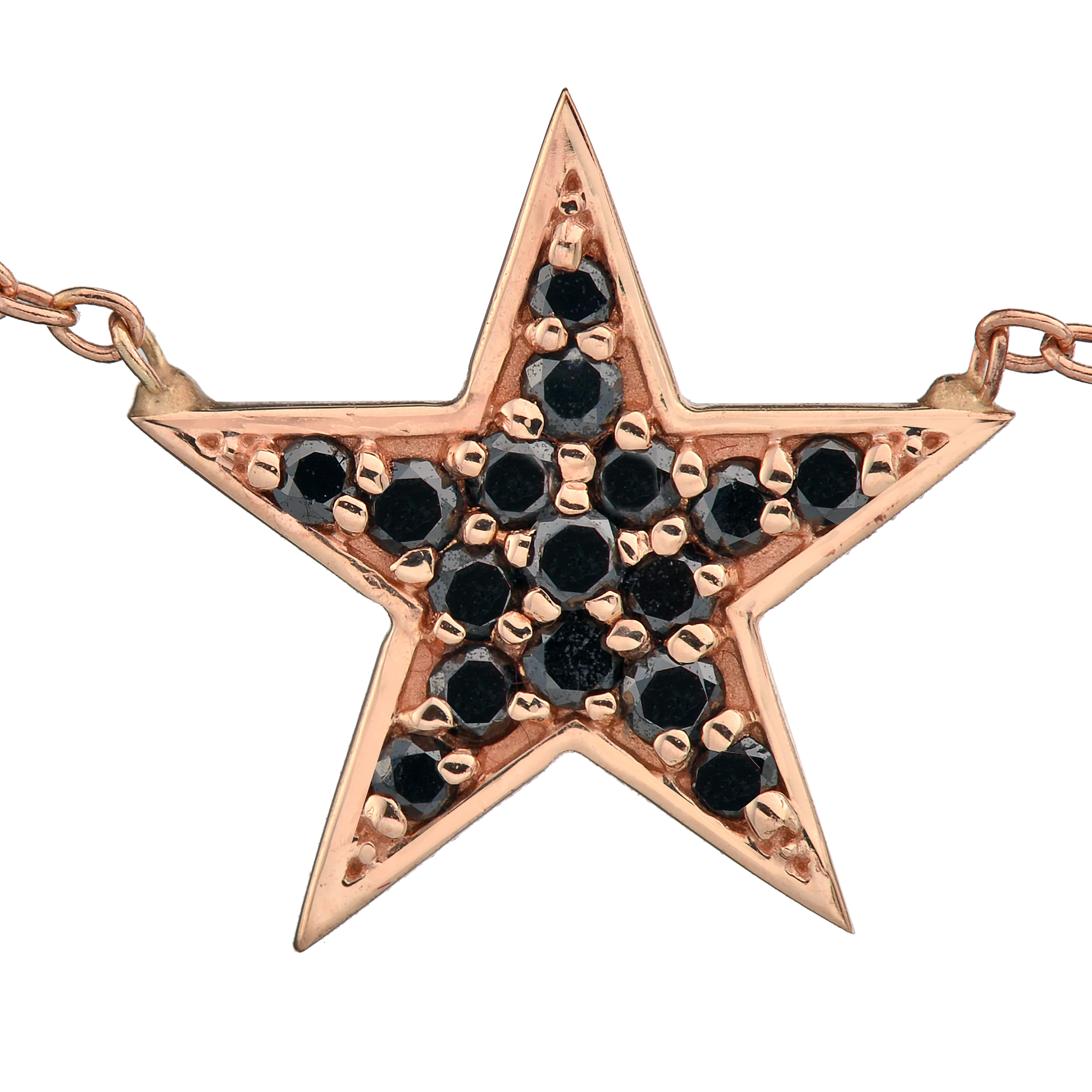 Star Necklace - Black Diamond