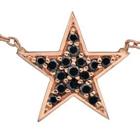 Star Necklace - Black Diamond