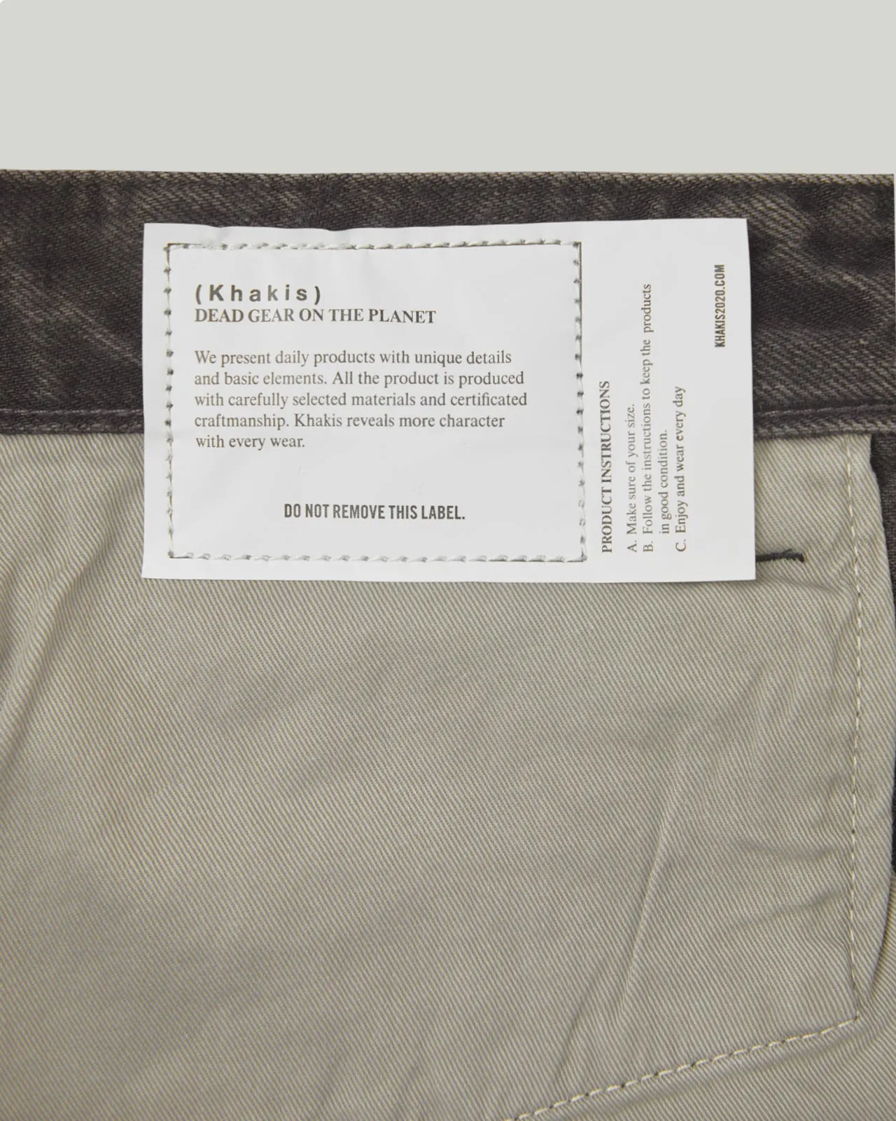 Stock 5P Jean Short Grey