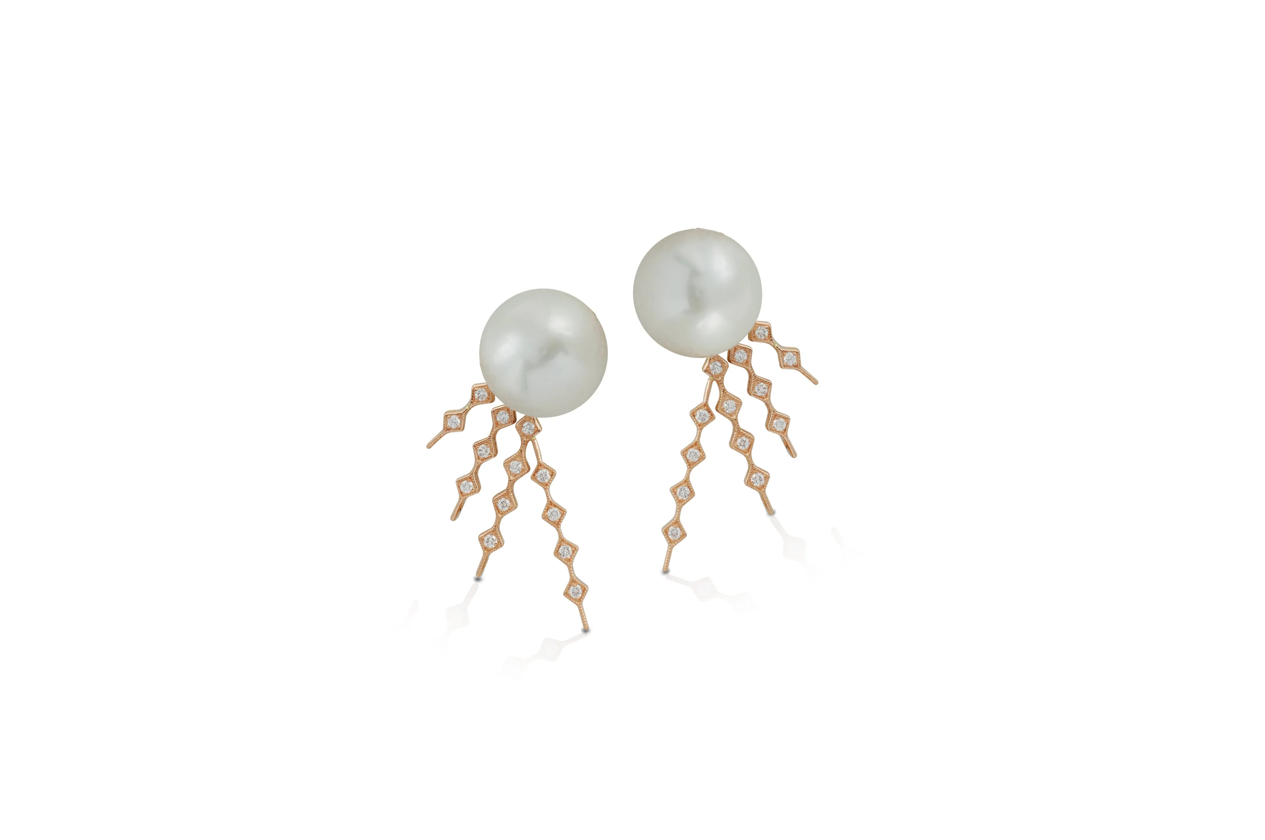 Talisman: Constellation Pattern 4 Pearl Earrings