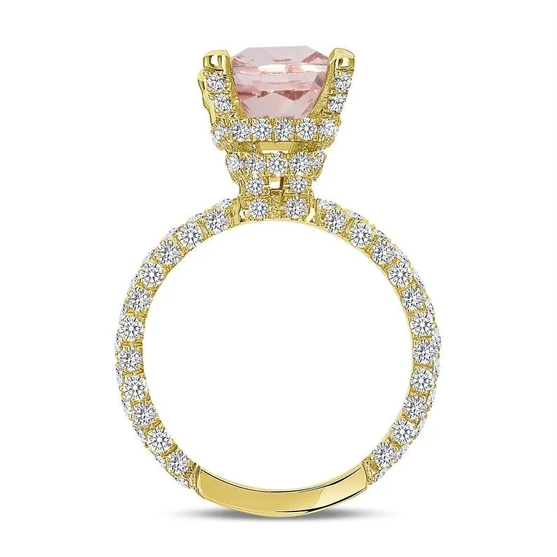 The Gabriella Ring with 2.50 Carat Morganite