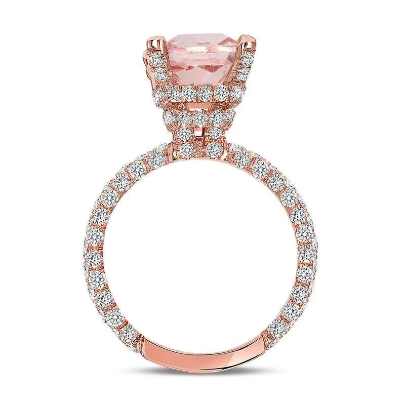 The Gabriella Ring with 2.50 Carat Morganite