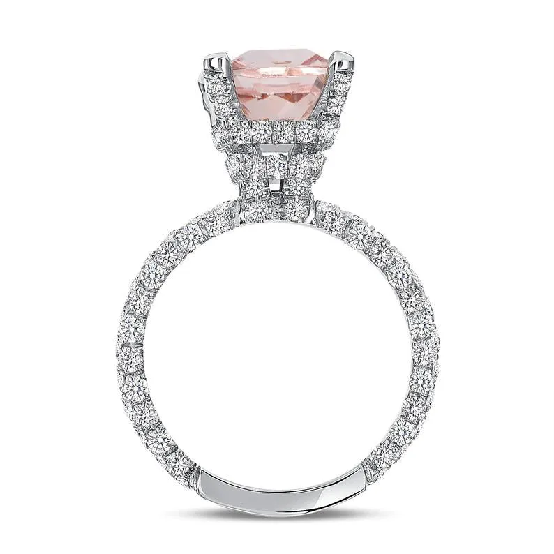 The Gabriella Ring with 2.50 Carat Morganite